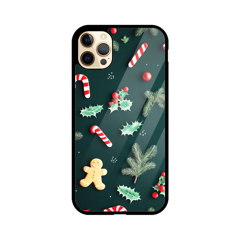 Christmas patterns with candy sticks