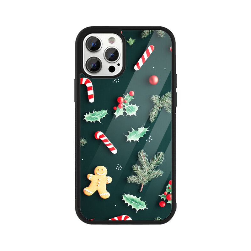 Christmas patterns with candy sticks