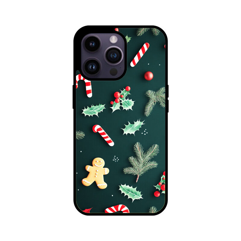 Christmas patterns with candy sticks