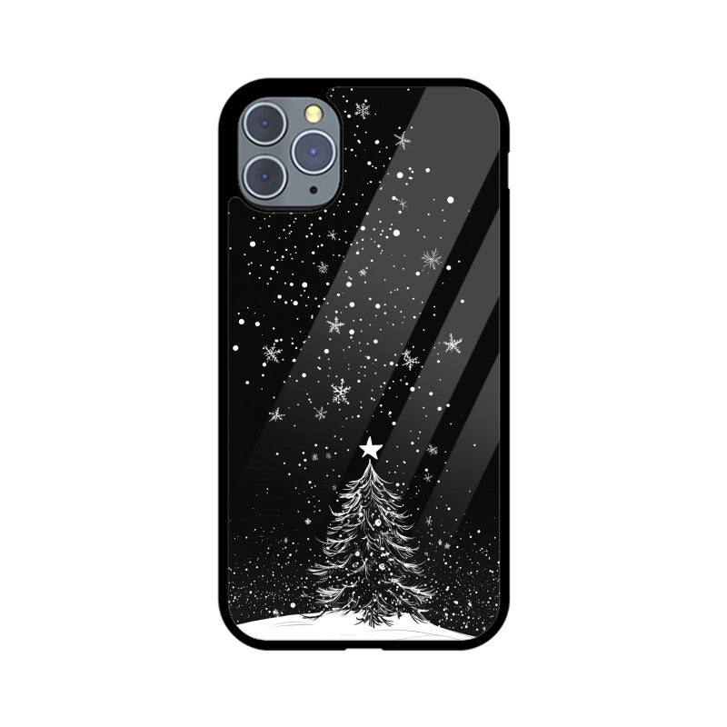 Minimalistic Christmas tree with a star