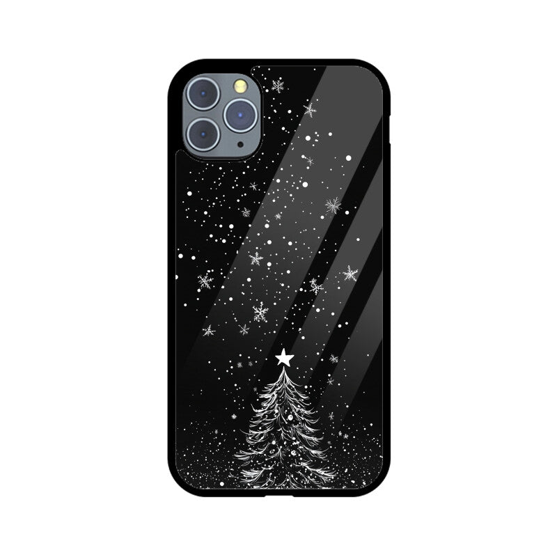 Minimalistic Christmas tree with a star