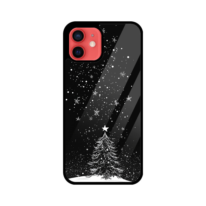 Minimalistic Christmas tree with a star