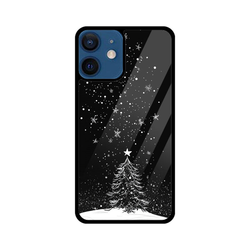 Minimalistic Christmas tree with a star