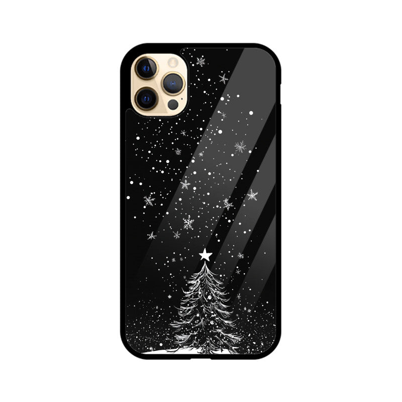 Minimalistic Christmas tree with a star