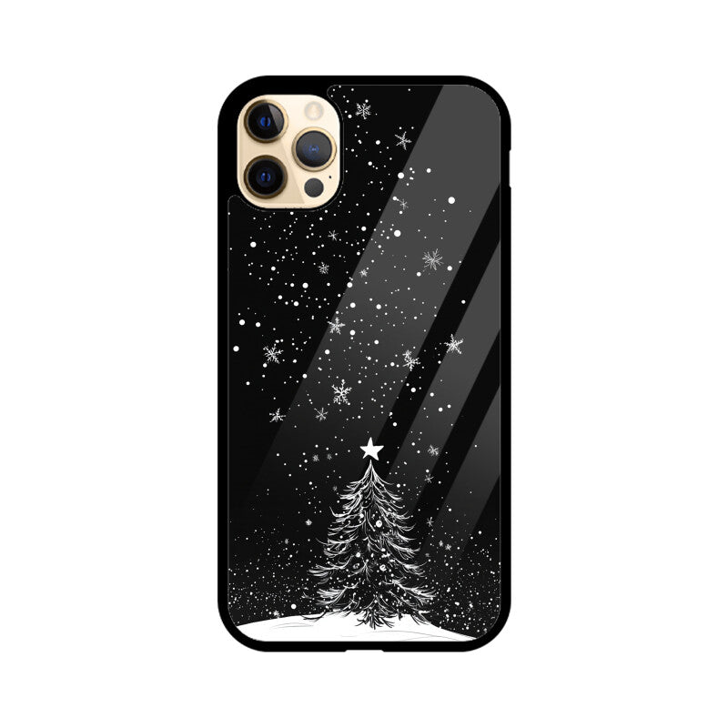 Minimalistic Christmas tree with a star