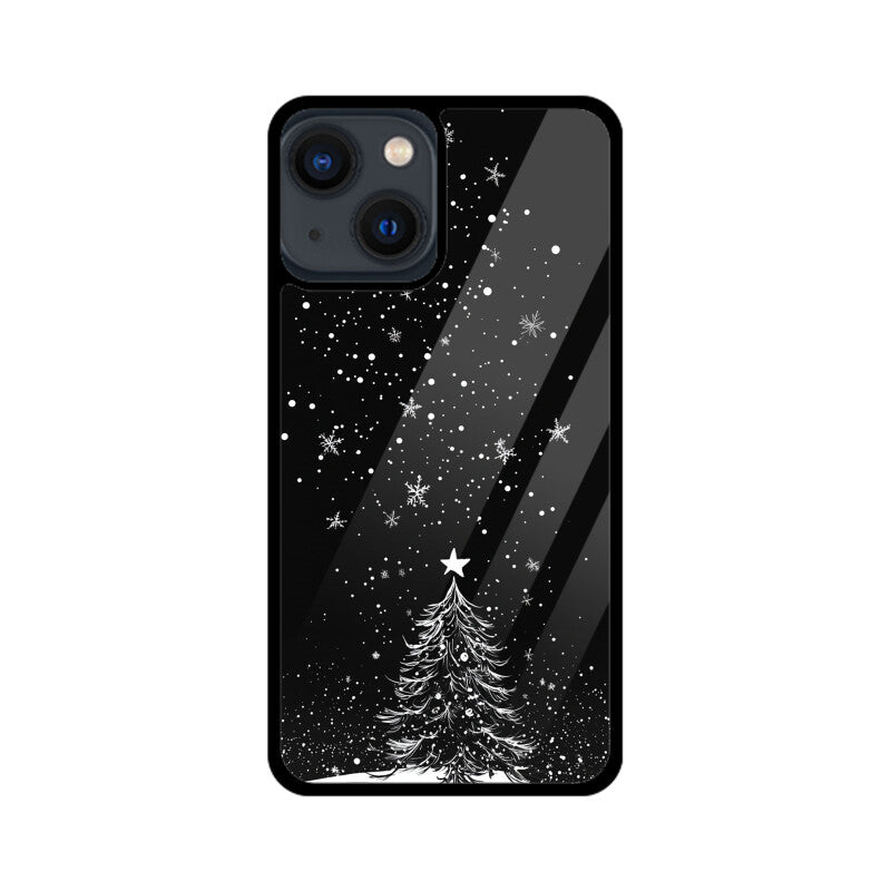 Minimalistic Christmas tree with a star