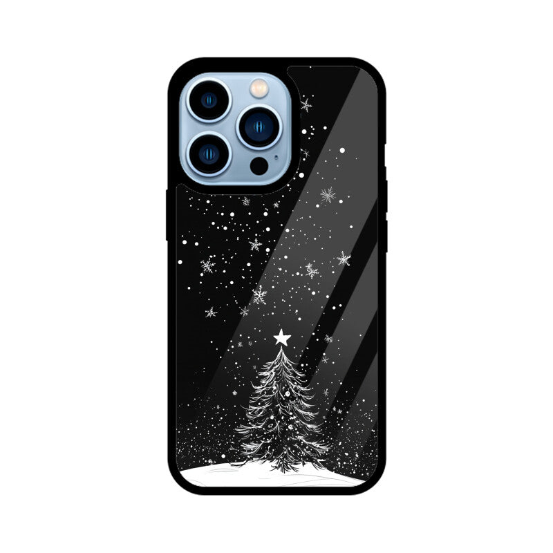 Minimalistic Christmas tree with a star