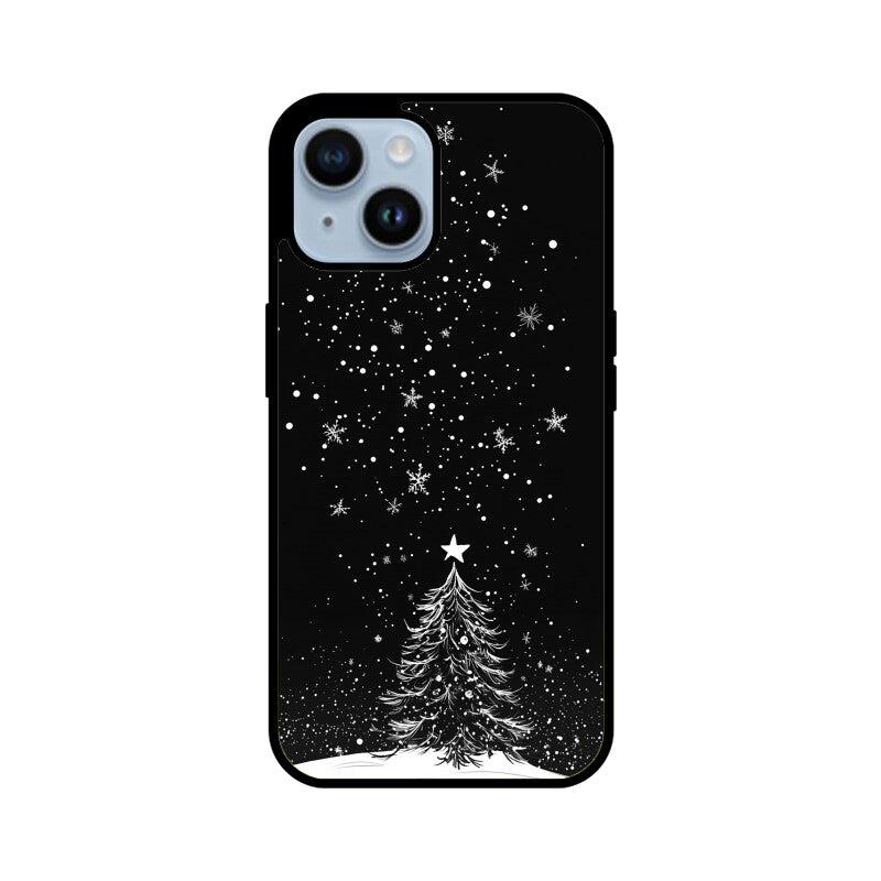 Minimalistic Christmas tree with a star
