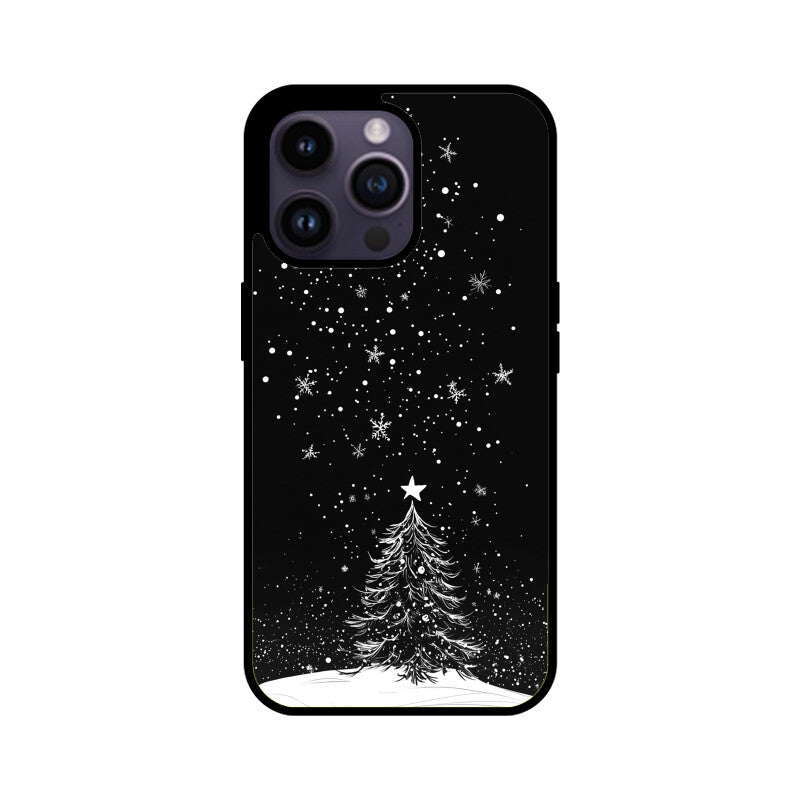 Minimalistic Christmas tree with a star
