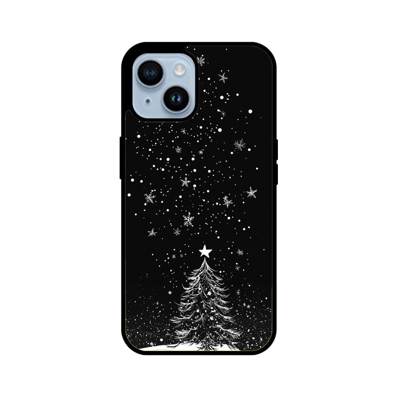 Minimalistic Christmas tree with a star