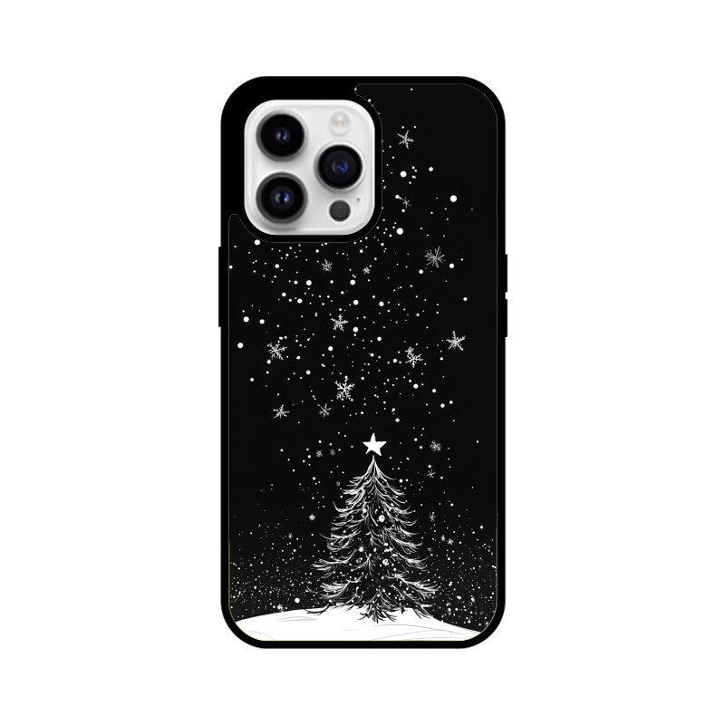 Minimalistic Christmas tree with a star