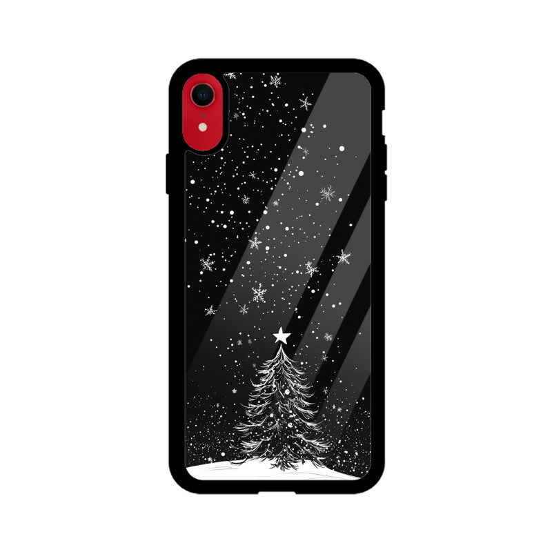 Minimalistic Christmas tree with a star