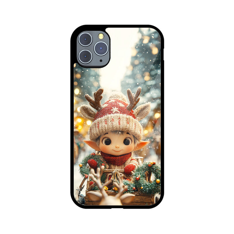Elf riding a reindeer
