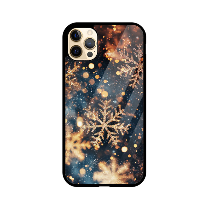 Rose gold snowflakes