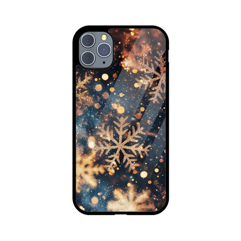 Rose gold snowflakes