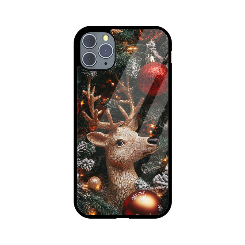 Cute reindeer with Christmas bubbles