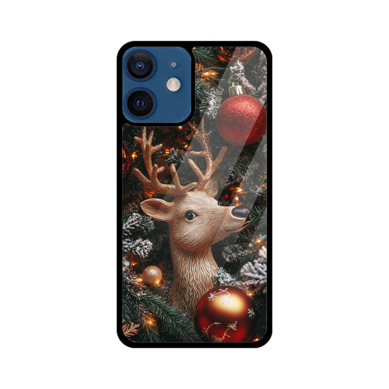 Cute reindeer with Christmas bubbles