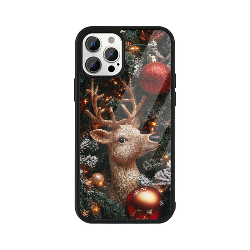Cute reindeer with Christmas bubbles