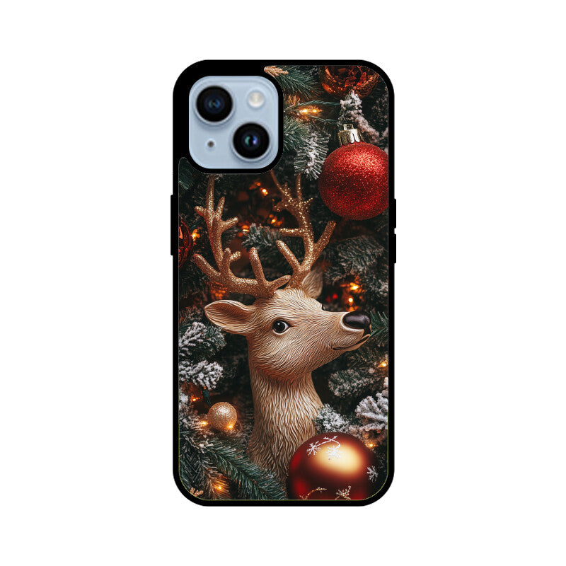 Cute reindeer with Christmas bubbles