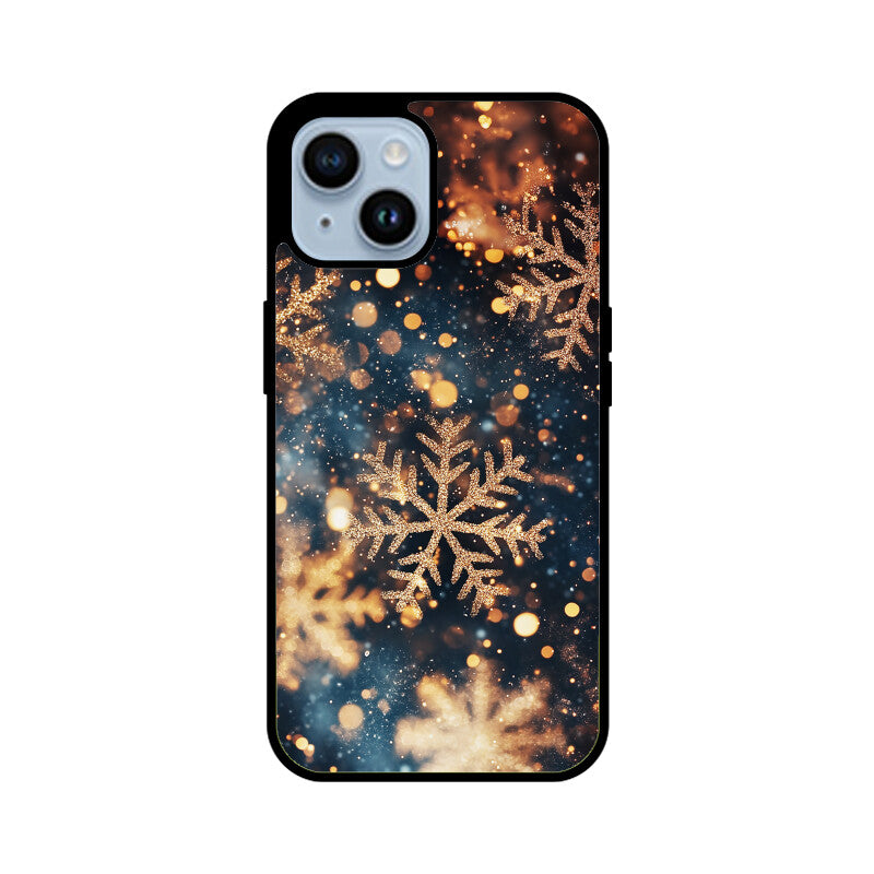 Rose gold snowflakes