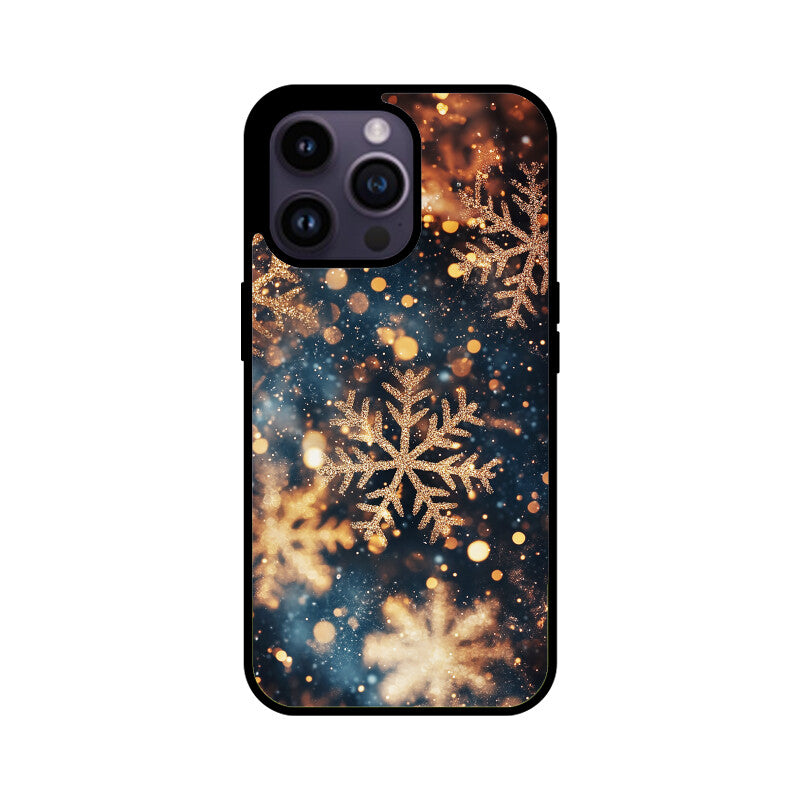 Rose gold snowflakes