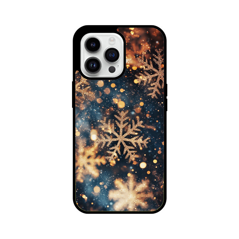 Rose gold snowflakes