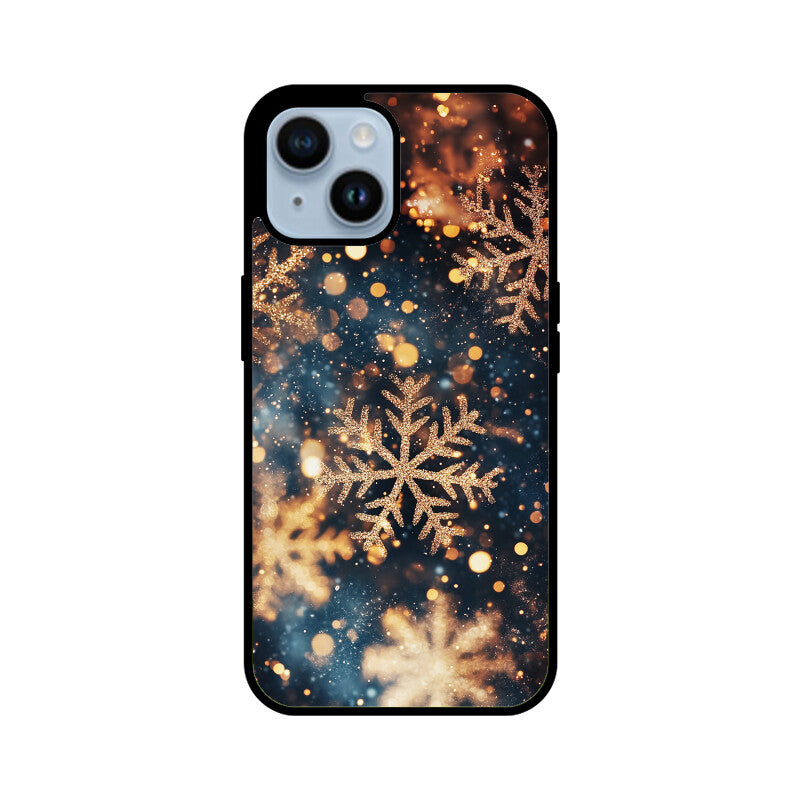 Rose gold snowflakes