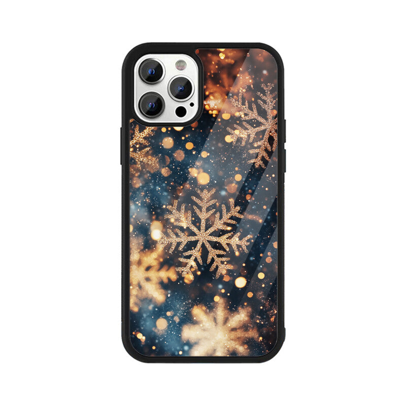 Rose gold snowflakes