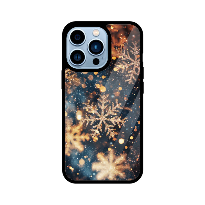 Rose gold snowflakes