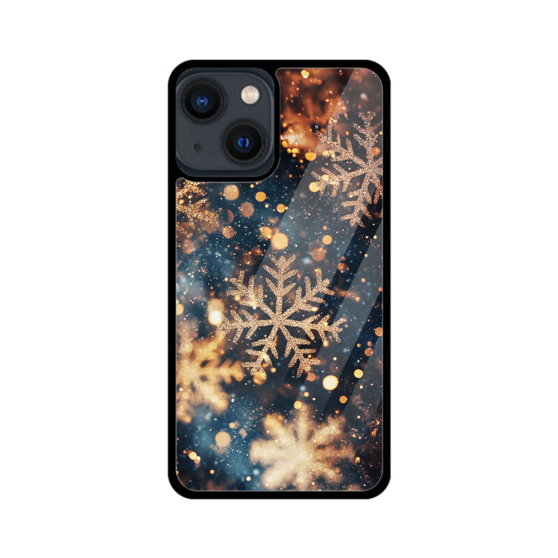 Rose gold snowflakes