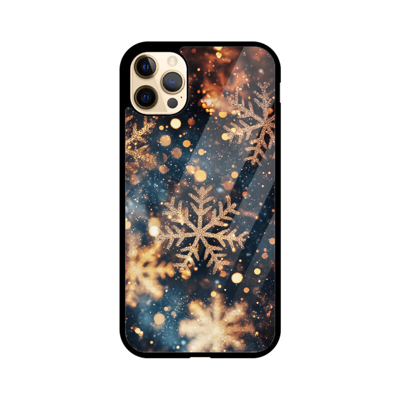 Rose gold snowflakes