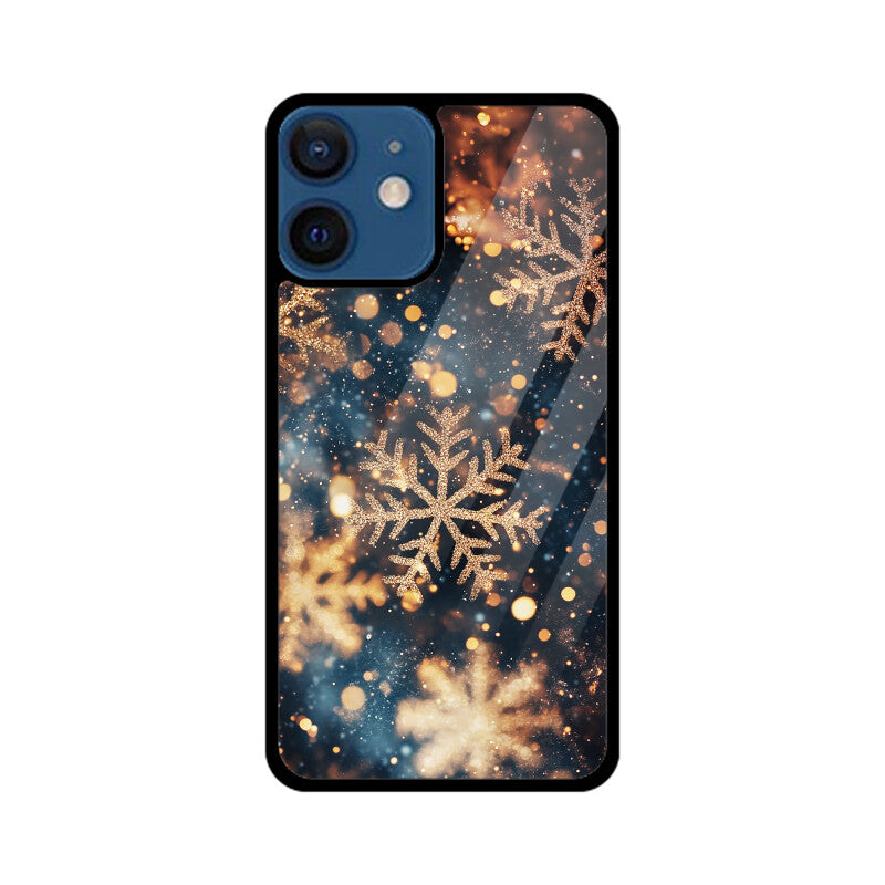 Rose gold snowflakes