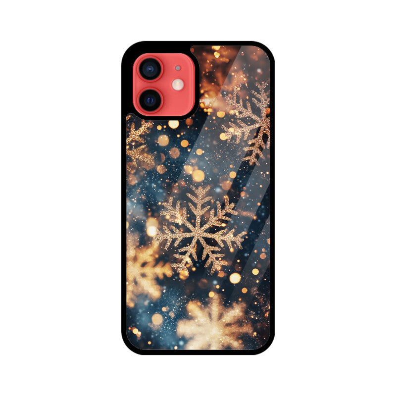 Rose gold snowflakes