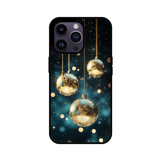 Golden Orbs Winter Elegance