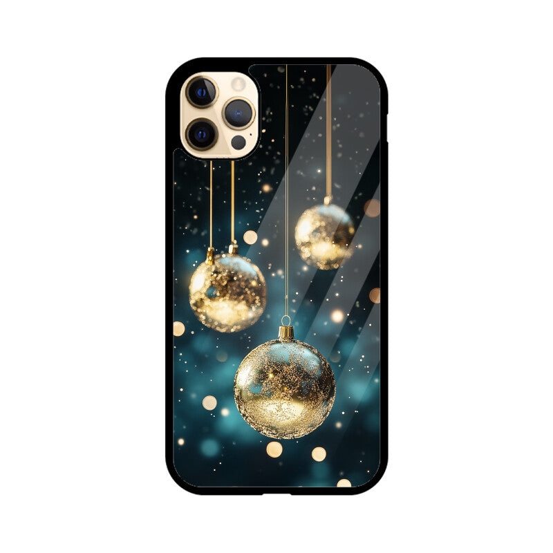 Golden Orbs Winter Elegance
